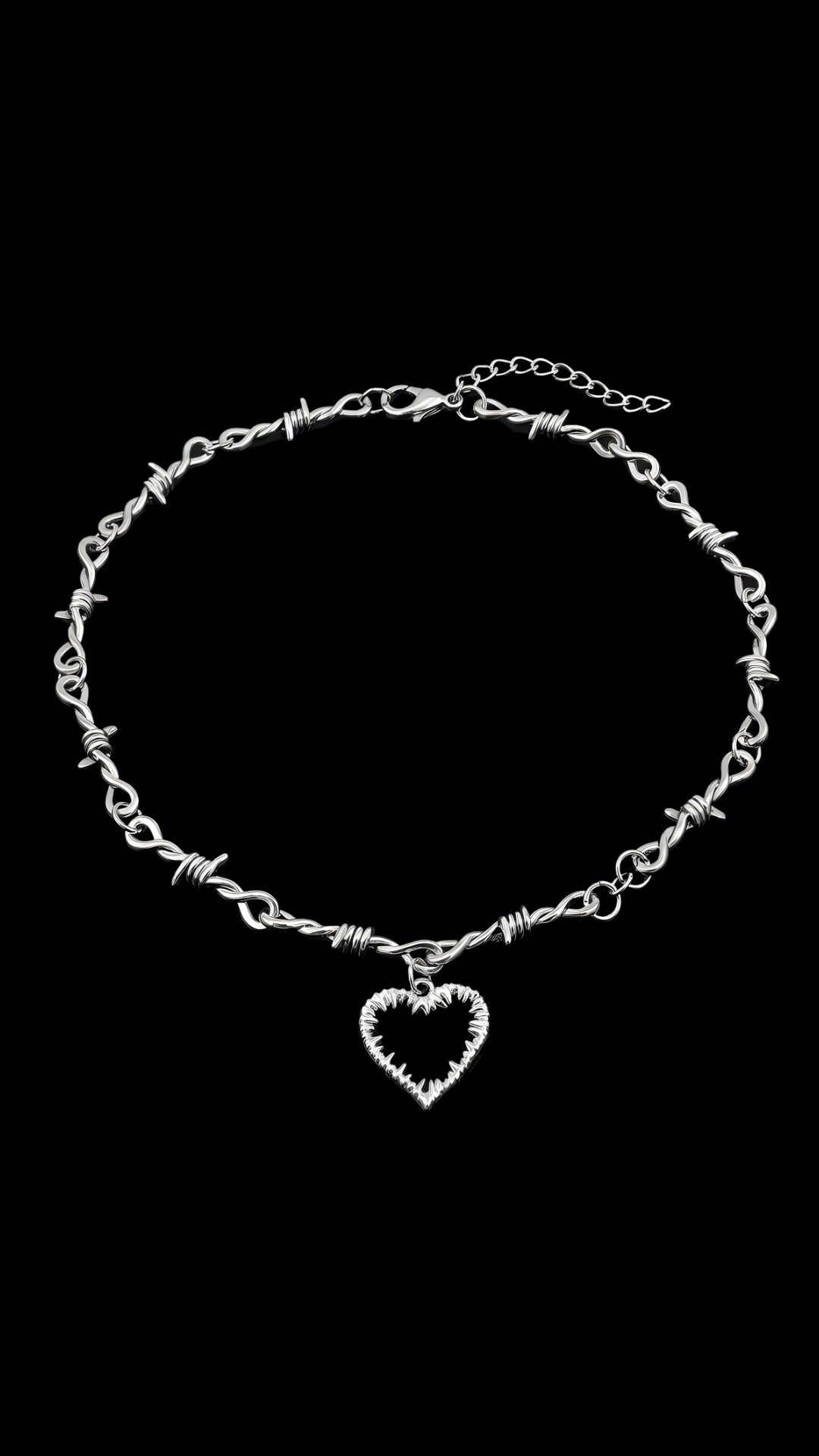 BARBED HEART – NECKLACE