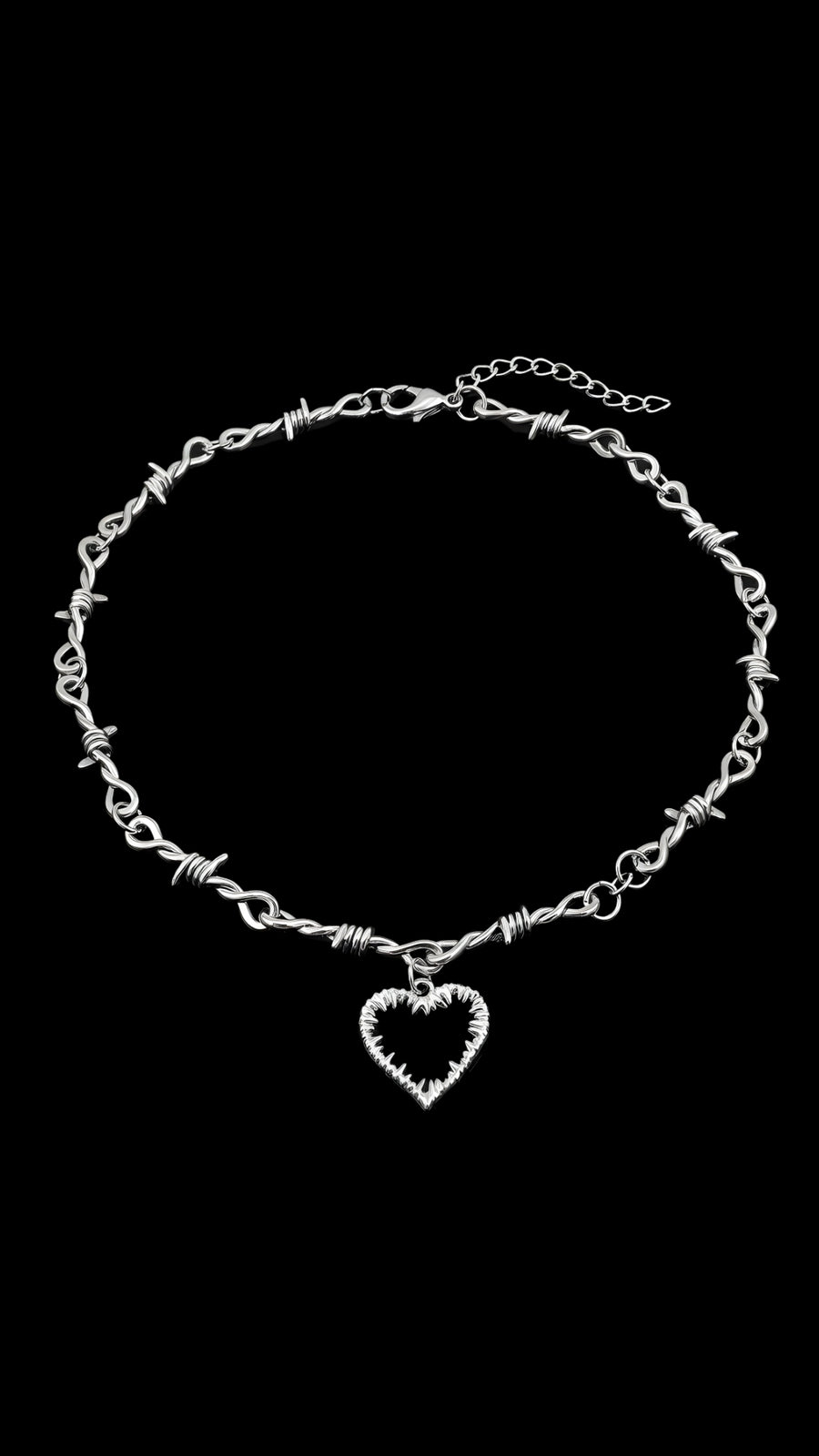 BARBED HEART – NECKLACE
